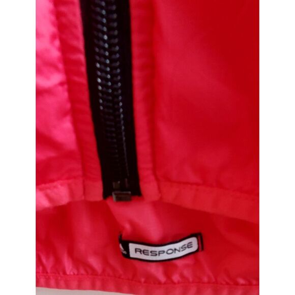 Adidas Jacket Response Formotion Running Light Coat Coral/Black/Reflct Zip WOM M - Picture 8 of 15